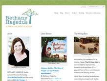 Tablet Screenshot of bethanyhegedus.com